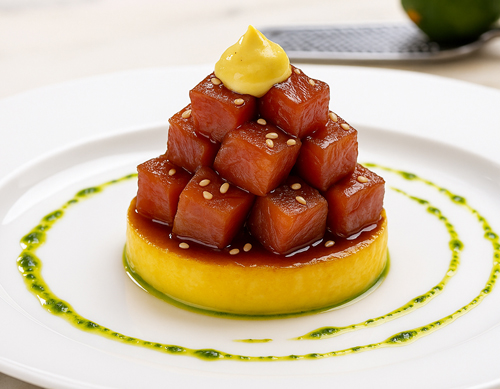 Atún cítrico en cubo