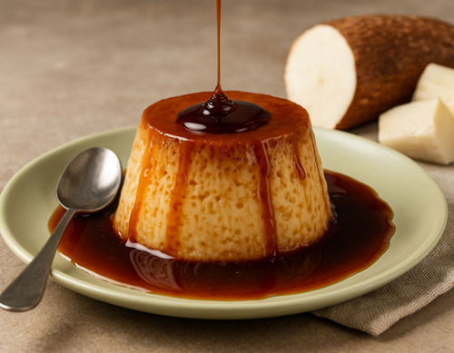 Flan de yuca Spanische- & lateinamerikanische Desserts