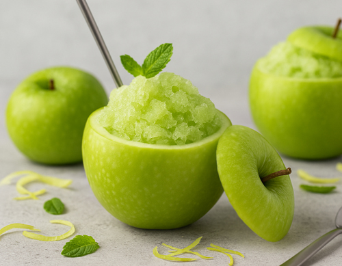 Sorbet de manzana verde