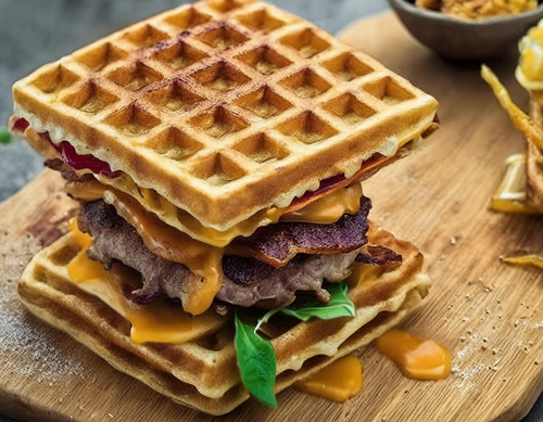 Waffle Hustle Burger Rezeptbuch