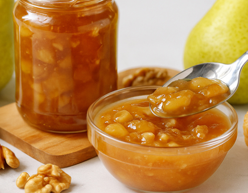 Birnen Walnuss Marmelade Saucen Rezeptbuch